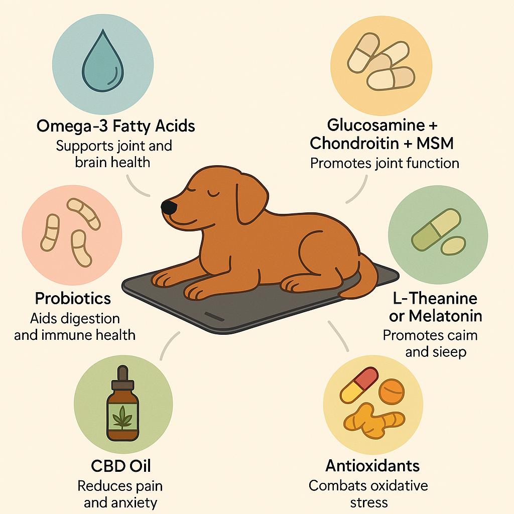 Best Supplements to Combine with PEMF for Aging Pets