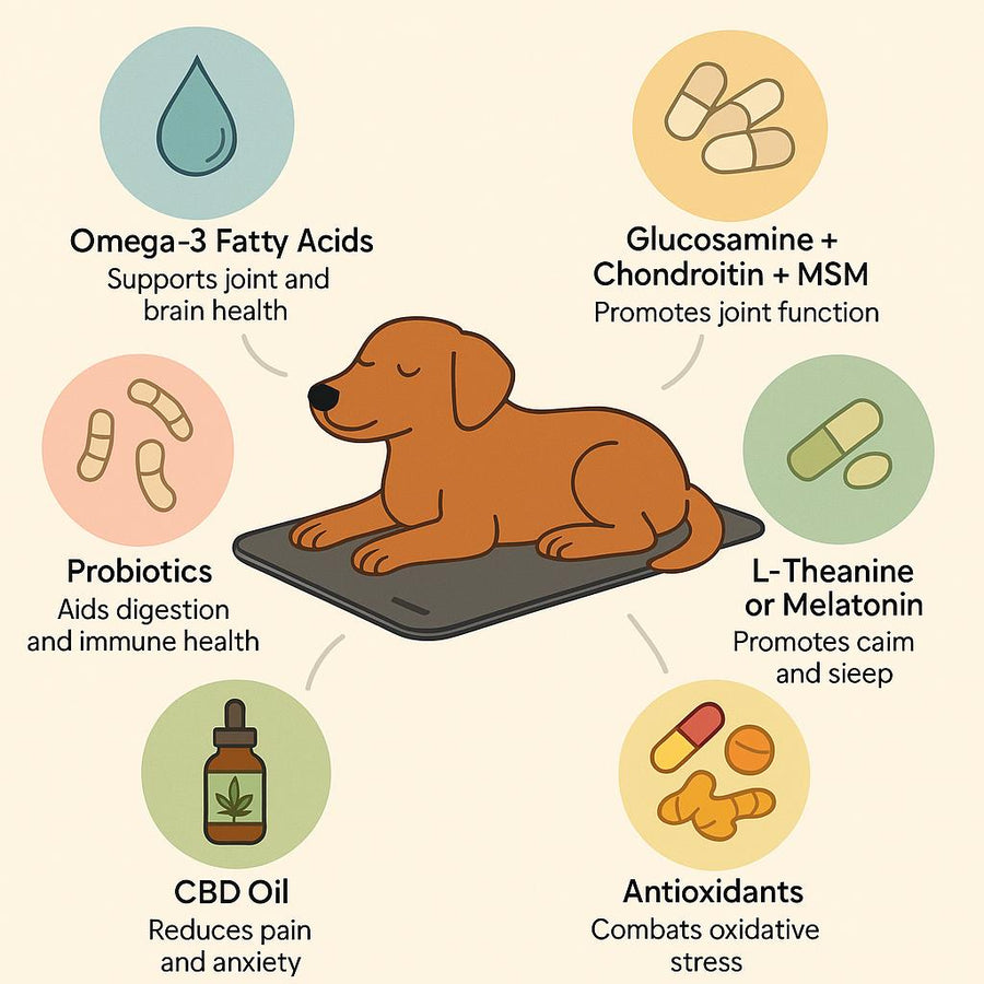 Best Supplements to Combine with PEMF for Aging Pets