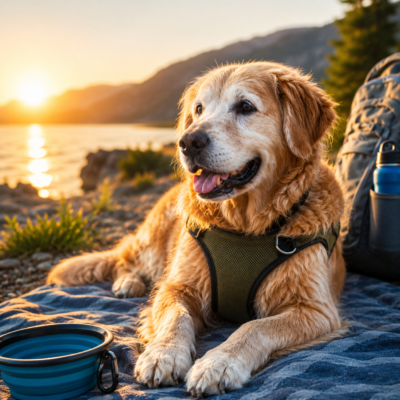 aging pet in summer